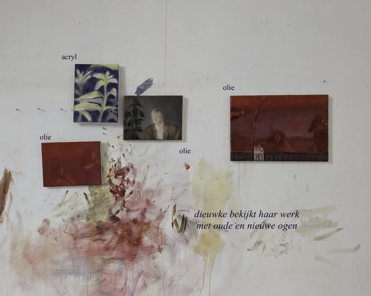 In het atelier van Dieuwke Jollema Gorter